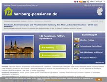 Tablet Screenshot of hamburg-pensionen.de